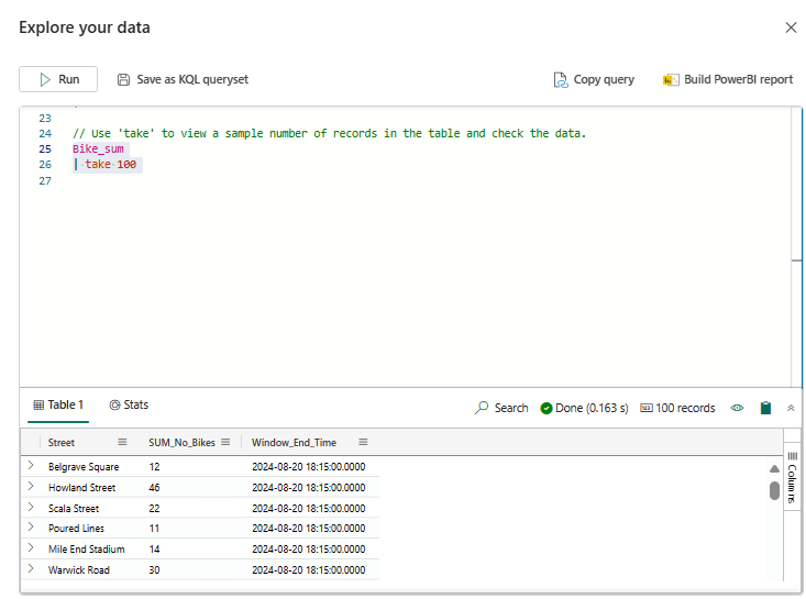 kql query fabric